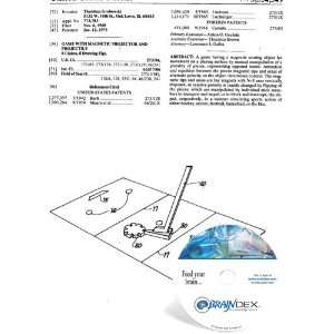  NEW Patent CD for GAME WITH MAGNETIC PROJECTOR AND 