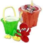 fermi Sand Toys 6 Piece Bucket and Tools Case Pack 8