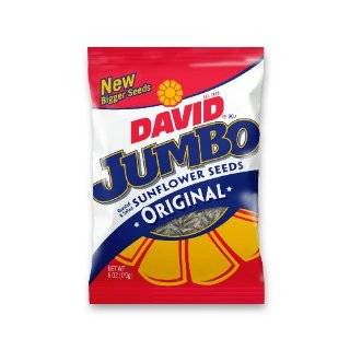 David Jumbo Roasted & Salted Sunflower Seeds, Buffalo Ranch Flavor, 6 
