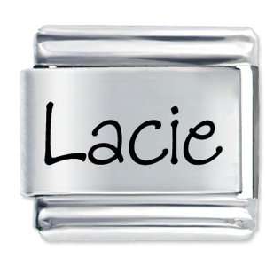  Name Lacie Italian Charms Bracelet Link Pugster Jewelry