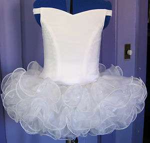 National Pageant dress shell white you choose size  
