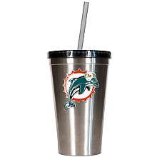 Great American Miami Dolphins 16oz Stainless Steel Insulated Tumbler 