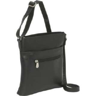 Handbags LeDonneLeather Triple Zip Crossbody Black Shoes 