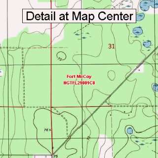  USGS Topographic Quadrangle Map   Fort McCoy, Florida 