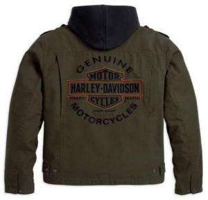 Harley Davidson Herren 3in1 Jacke Road Warrior Olive  