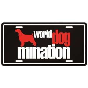New  English Springer Spaniels  World Dog   Mination  License Plate 