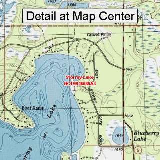   Map   Stormy Lake, Wisconsin (Folded/Waterproof)