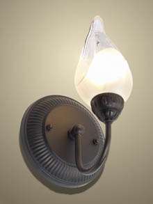Light Wall sconce floral glass shade bronze 12571 OB8  