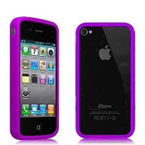  Bumper Case Cover for Apple iPhone 4 4G Purple D84 Cell 