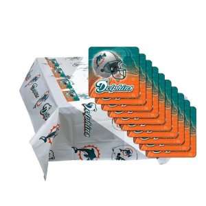  Miami Dolphins Tablecloth Coaster Pack