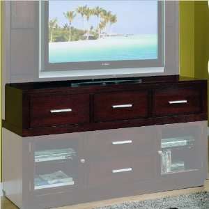 Modus Furniture Hudson AV Wall 60 Inch DVD Storage Unit, Mocha