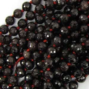  8mm faceted natural garnet round beads 8 strand
