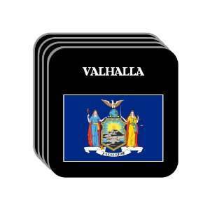  US State Flag   VALHALLA, New York (NY) Set of 4 Mini 