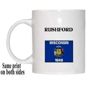  US State Flag   RUSHFORD, Wisconsin (WI) Mug Everything 