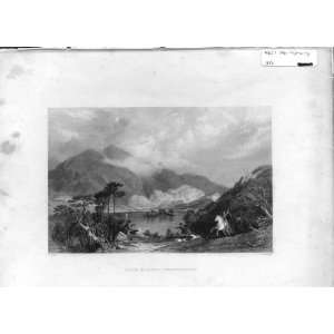  Loch Achray Perth Shire Scotland 1836 Antique Print