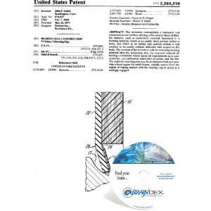  NEW Patent CD for BEARING SEAL CONSTRUCTION Everything 