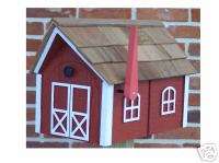 Wooden Mailbox Red Barn Authentic Amish made  