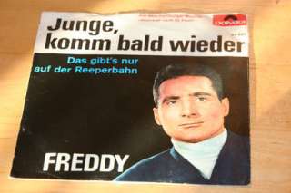 Vinyl Single Freddy Quinn   Junge, komm bald wieder in Bayern   Markt 