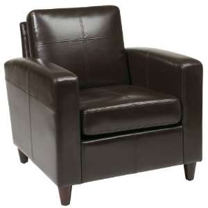  Avenue Six Venus Club Chair (Espresso) (32H x 31W x 34D 