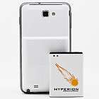 Hyperion AT&T Samsung Galaxy Note 5000mAh Extended Battery + White 