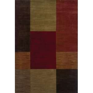 OW Sphinx Allure Red Brown Rug Boxes 78 Square (015A1)