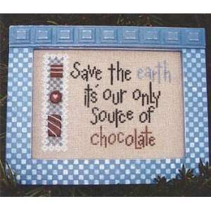  Save The Earth (w/buttons)   Cross Stitch Pattern Arts 