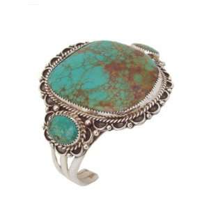  Large Turquoise 3 Stone Bracelet Jewelry
