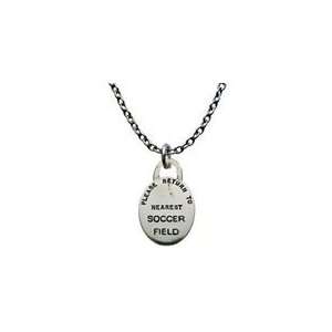  Soccer Return Token Necklace by First String Jewelry 