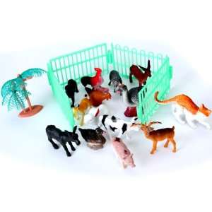  14pcs Plastic Farm Animals Toy Model Toys & Games