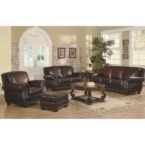   Coby 3 Pc Leather Sofa Set by Coaster Fine Furniture