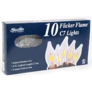  Flicker Flame C7 Lights, 10 Lights