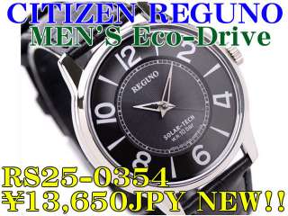 CITIZEN REGUNO MENS Eco Drive RS25 0354 13,650JPY NEW   