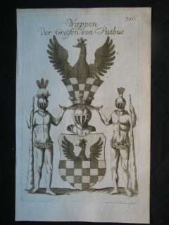 von Putbus Heraldik Heraldry WAPPEN 1773  