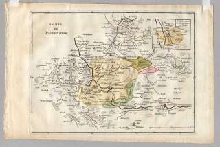    Altmühltal Bellenberg   Kupfer Karte Atlas Portatif Le Rouge 1759
