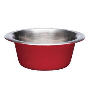   Stainless Steel Classic Dog Bowl, 16 Ounce, Red