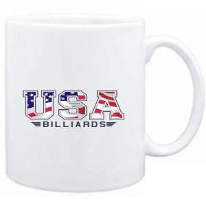 Mug White  USA Billiards / FLAG CLIP   ARMY  Sports  