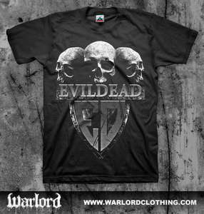 EVIL DEAD Skulls T shirt (Municipal Waste Coroner Kreator Thrash 