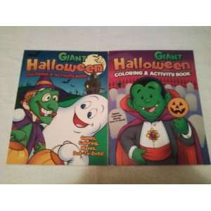    TWO GIANT HALLOWEEN COLORING & ACTIVITY BOOKS Toys & Games