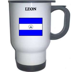 Nicaragua   LEON White Stainless Steel Mug