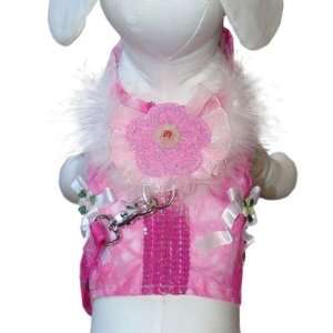 Pink Posh Princess Harness Vest and Leash Set Cha Cha Couture   MEDIUM