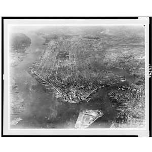   of New York City from two miles in the air 1922,NY
