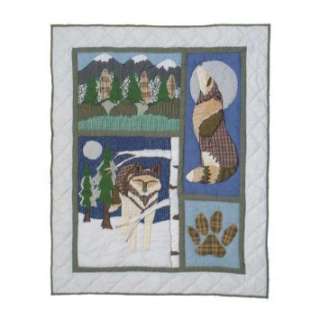  Patch Magic 36 Inch by 46 Inch Wolf Quilt Crib