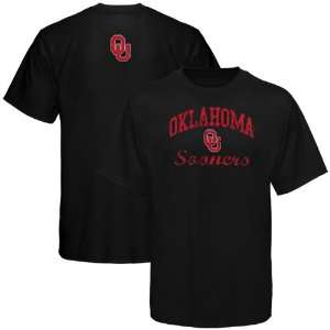   NCAA Oklahoma Sooners Simple Pride T Shirt   Black