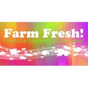  3x6 Vinyl Banner   Farm Fresh 