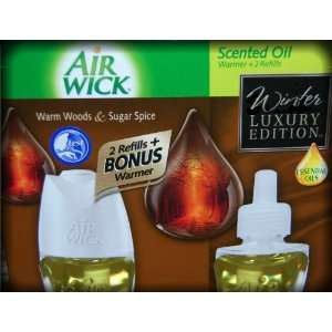 Winter Luxury Edition Scented Oil (2) & Warming Unit Scent Warm Woods 