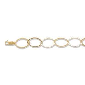  7 14/20 Gold Filled Oval Figure 8 Link Bracelet 