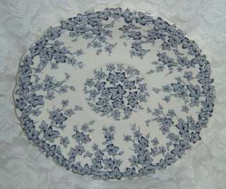 Crown Ducal Early English Ivy Blue Gray Saucer  