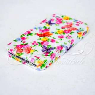Floral and Butterfly design TPU Case For Iphone 4G  