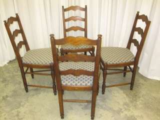   Ladder Back Dining Room Chairs Great Cond Milwaukee Chair Co WI  