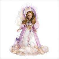 19 Victorian Lass Porcelain Doll in Lavender Dress  